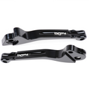 BGM PRO Vespa PX Grimeca Brake and Clutch Lever Set Gloss Black (1998-2003)