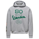 Vespa 80th Hoodie - Grey Merlange