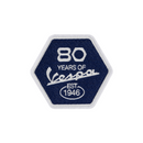 Vespa 80th Hexagonal Logo 2026 Patch Set