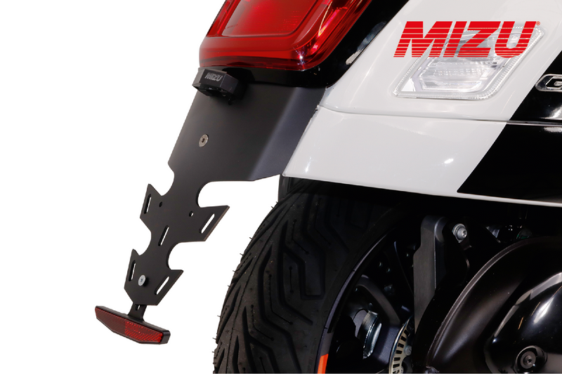 MIZU Vespa GTS, GTV (2022-Onwards) Number Plate Holder Fly-Series