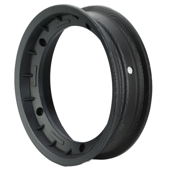 F.A. ITALIA Vespa Tubeless Rim Carbon Style (2.10x10) PX, T5, LML (NOS)