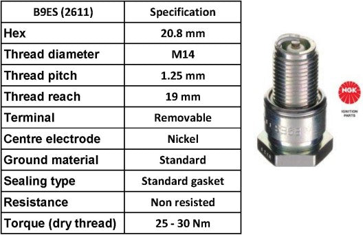 NGK Spark Plug B9ES