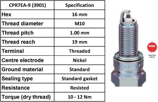 NGK Spark Plug CPR7EA9