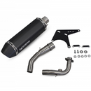 Scorpion Vespa GTS 125 iGET (2017-2019) EURO 4 Black Ceramic Exhaust